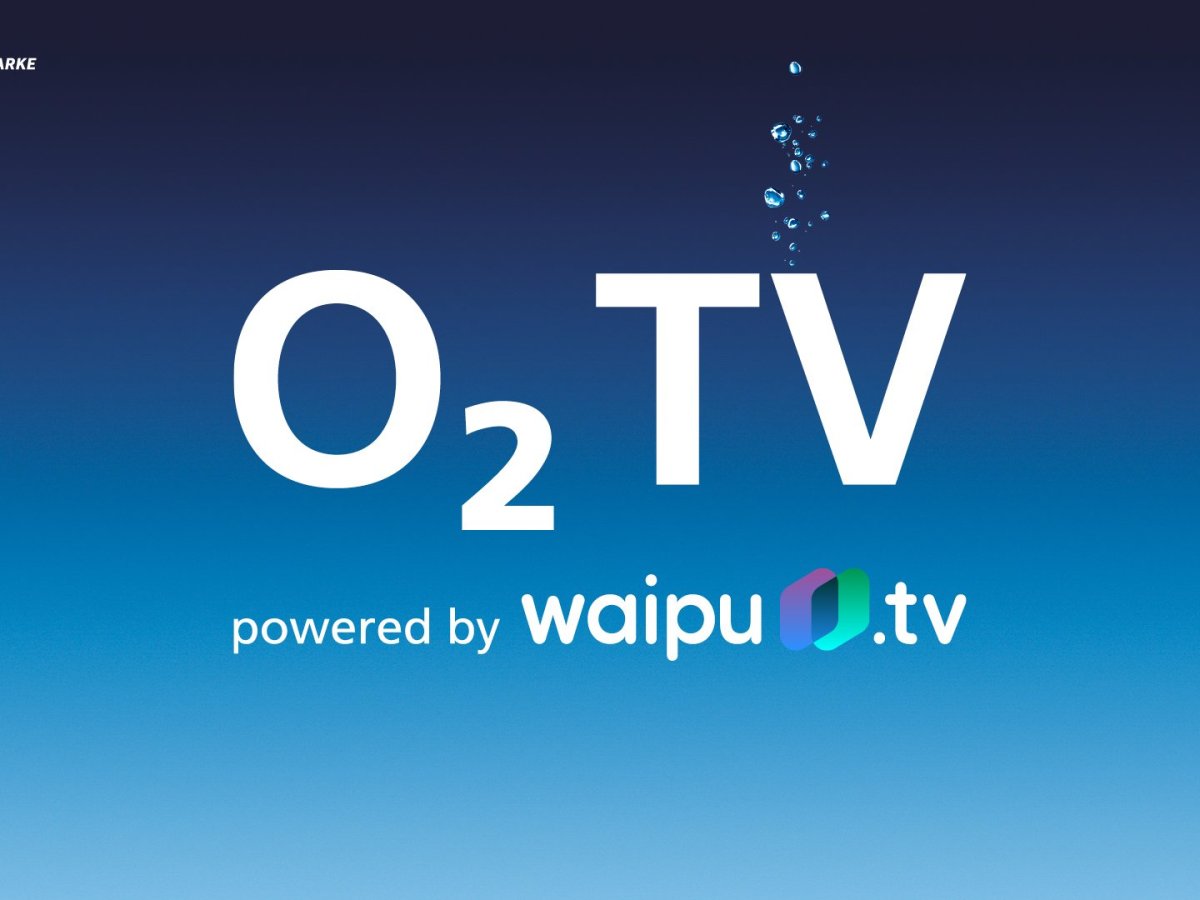 Das Bild zeigt das Logo von O2 TV