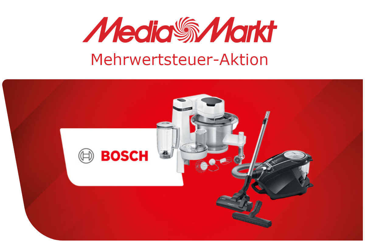 kijken Ontmoedigd zijn Veilig Bosch-Aktion bei Media Markt: Mehrwertsteuer geschenkt - IMTEST