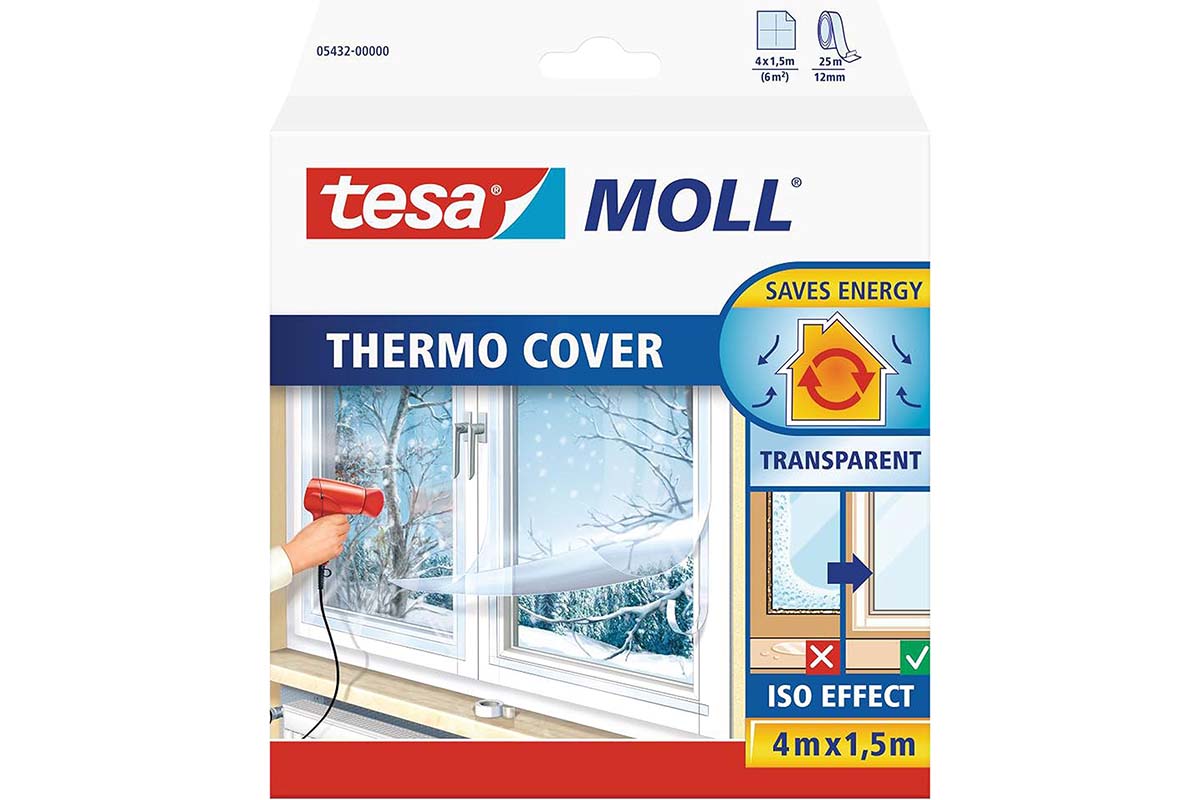 Grafik einer Verpackung für ein Thermo-Fenster-Cover