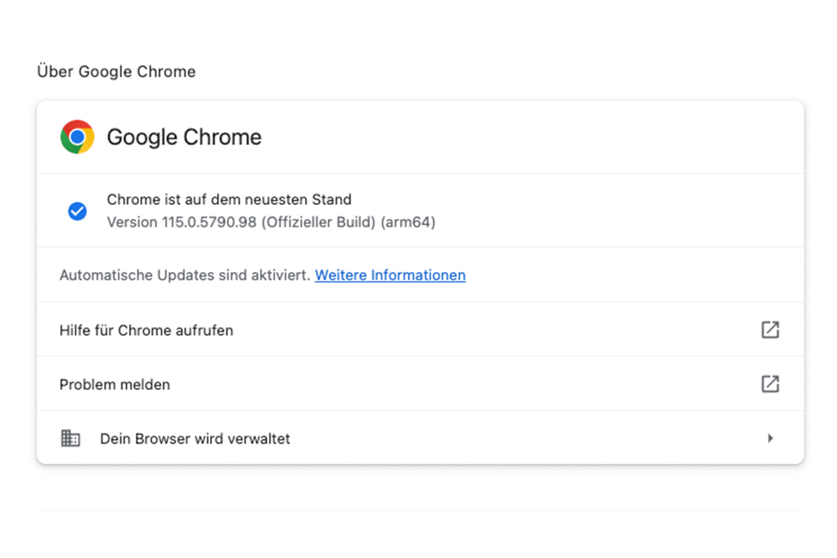 google chrome update browser