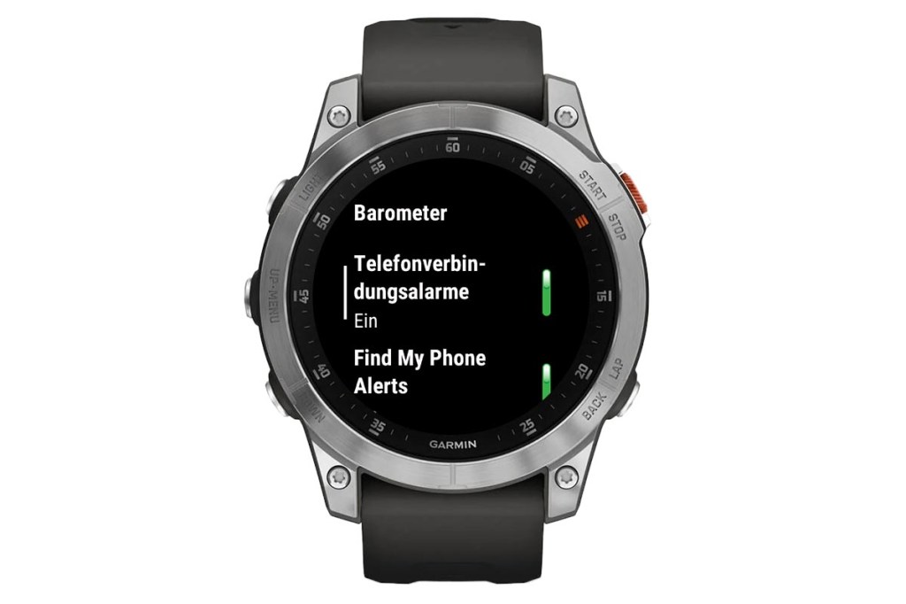 Smartphone-Alarm Garmin