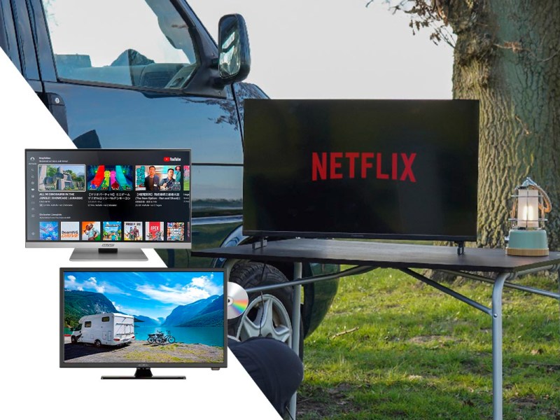5 Camping-TVs im Test: Smarte Fernseher für Wohnmobil & Co.
