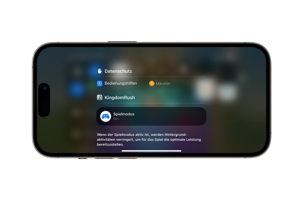 Spielemodus in iOS 18