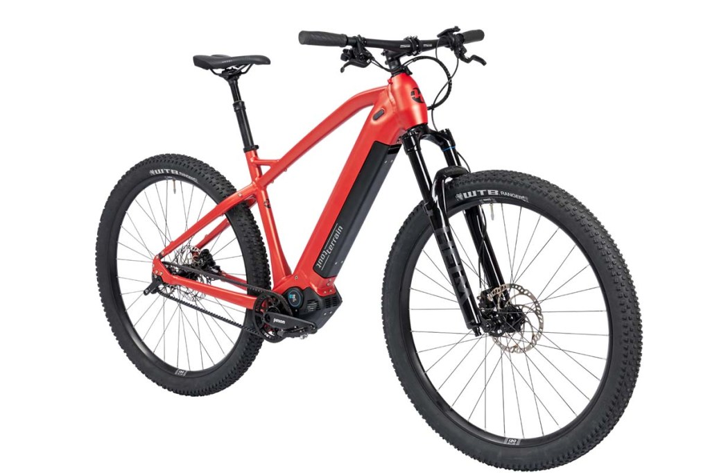 Productshot rotes E-Mountainbike