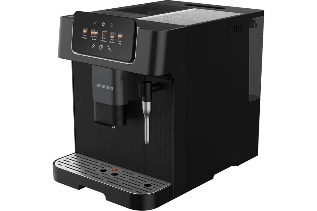 Productshot schwarzer Kaffeevollautomat