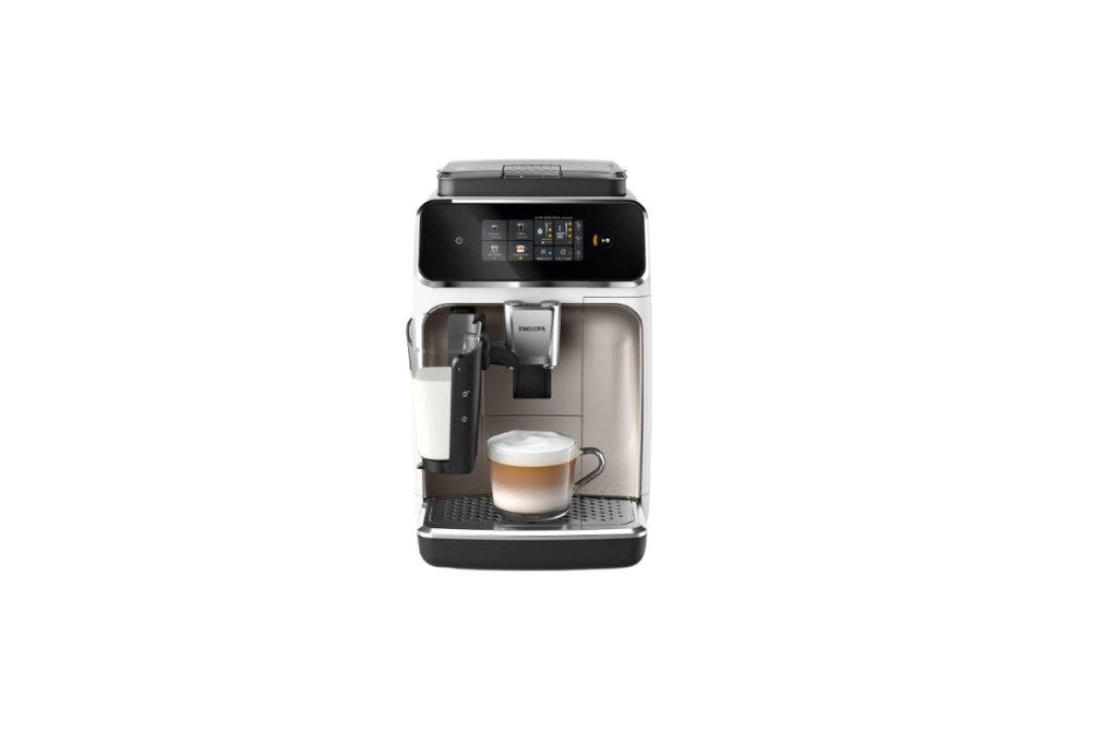 PHILIPS 2300 Serie Vollautomatische Espressomaschine auf weißem Hintergrund