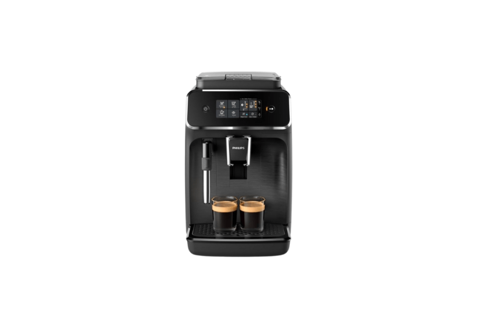 Philips Serie 2200 Kaffeevollautomat auf weißem Hintergrund