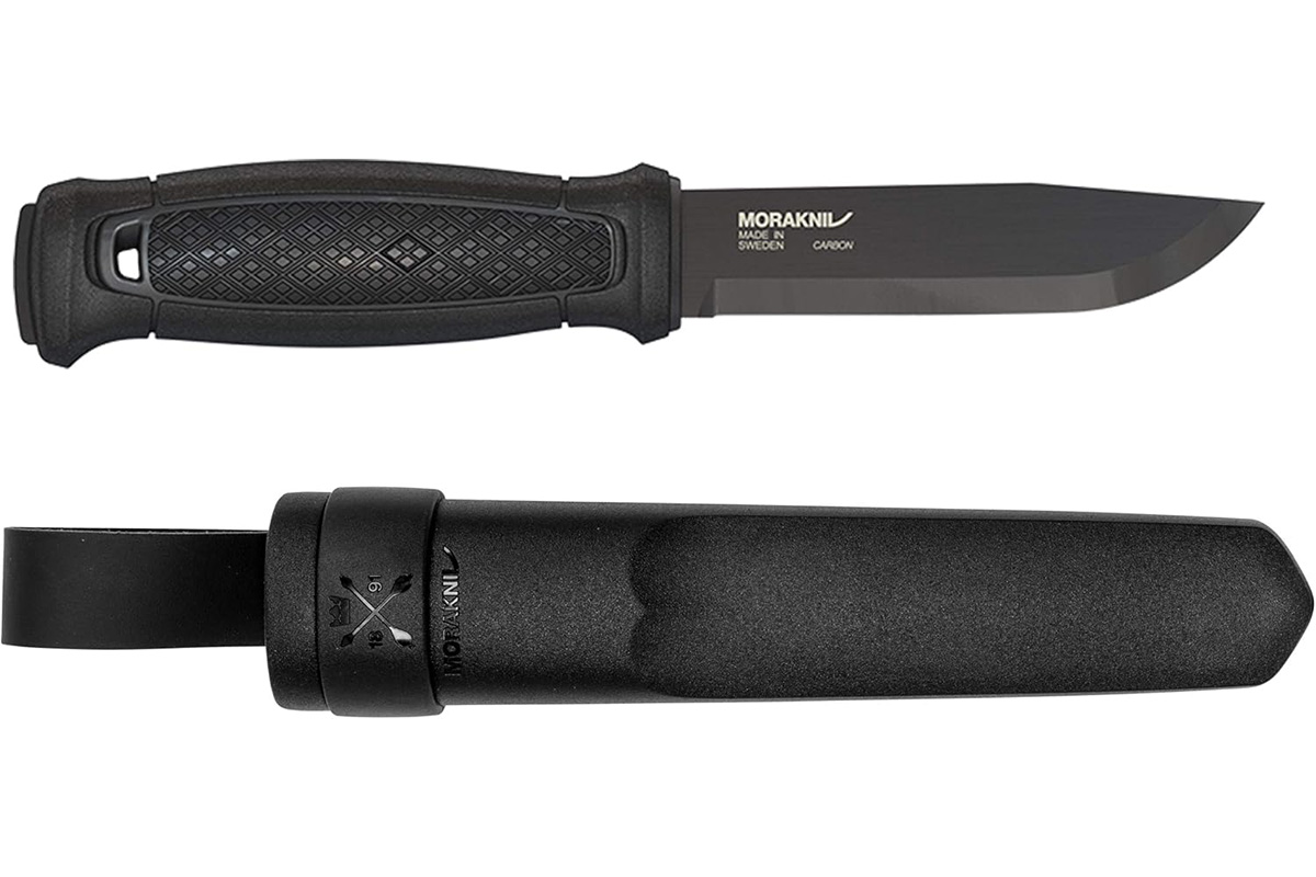 Produktbild des Outdoor-Messers Morakniv Garberg in Schwarz.