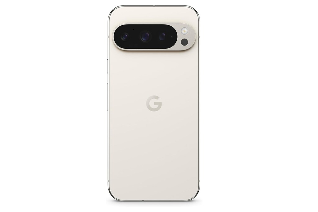 Das Smartphone Pixel 9 Pro vor weißem Hintergrund.